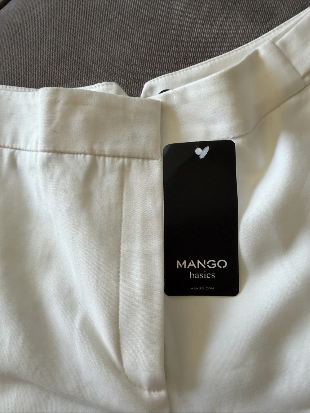 Mango White Women's Tailored Dress Trousers